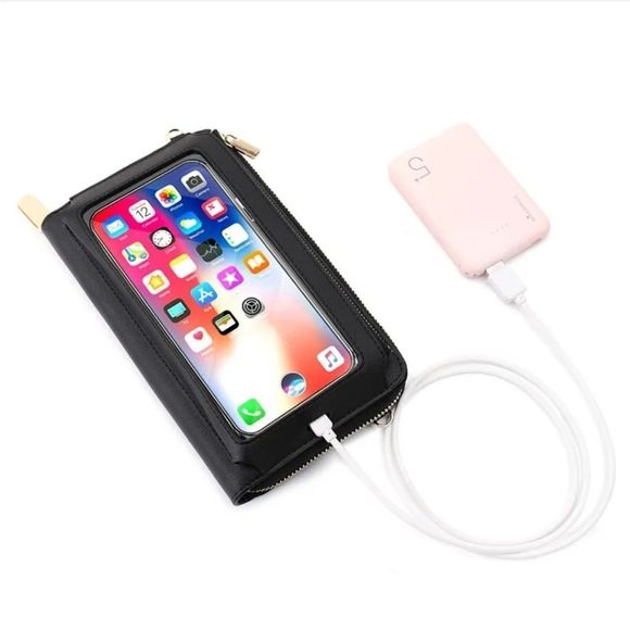 RFID Blocking Wallet for Women's Touch Screen Handbag Cell Phone Purse Crossbody - Picture 8 of 8